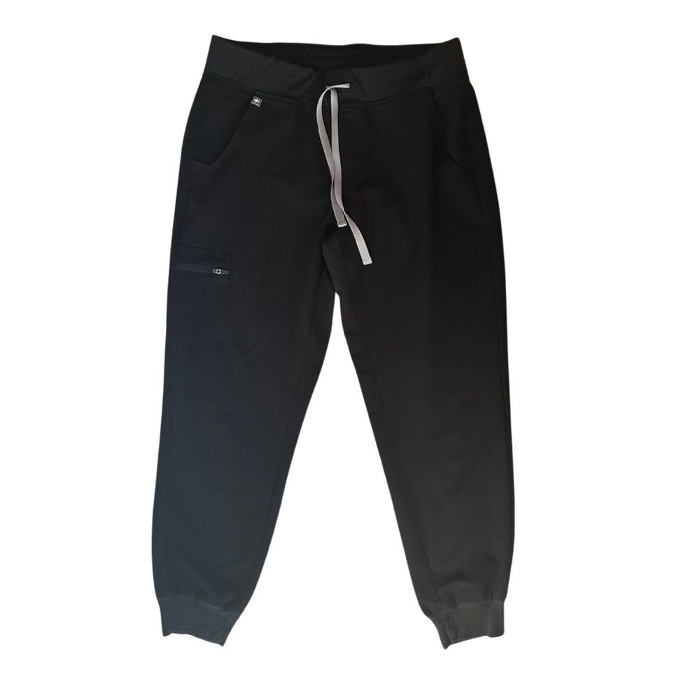 Medium Petite Figs Zamora Scrub Joggers - Black